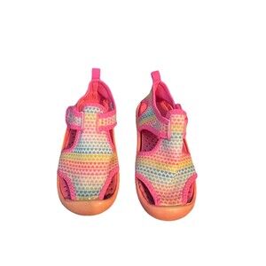 OshKosh B'Gosh Girls' Aquatic Water Shoes – Pink/Gray – Toddler Size 9
